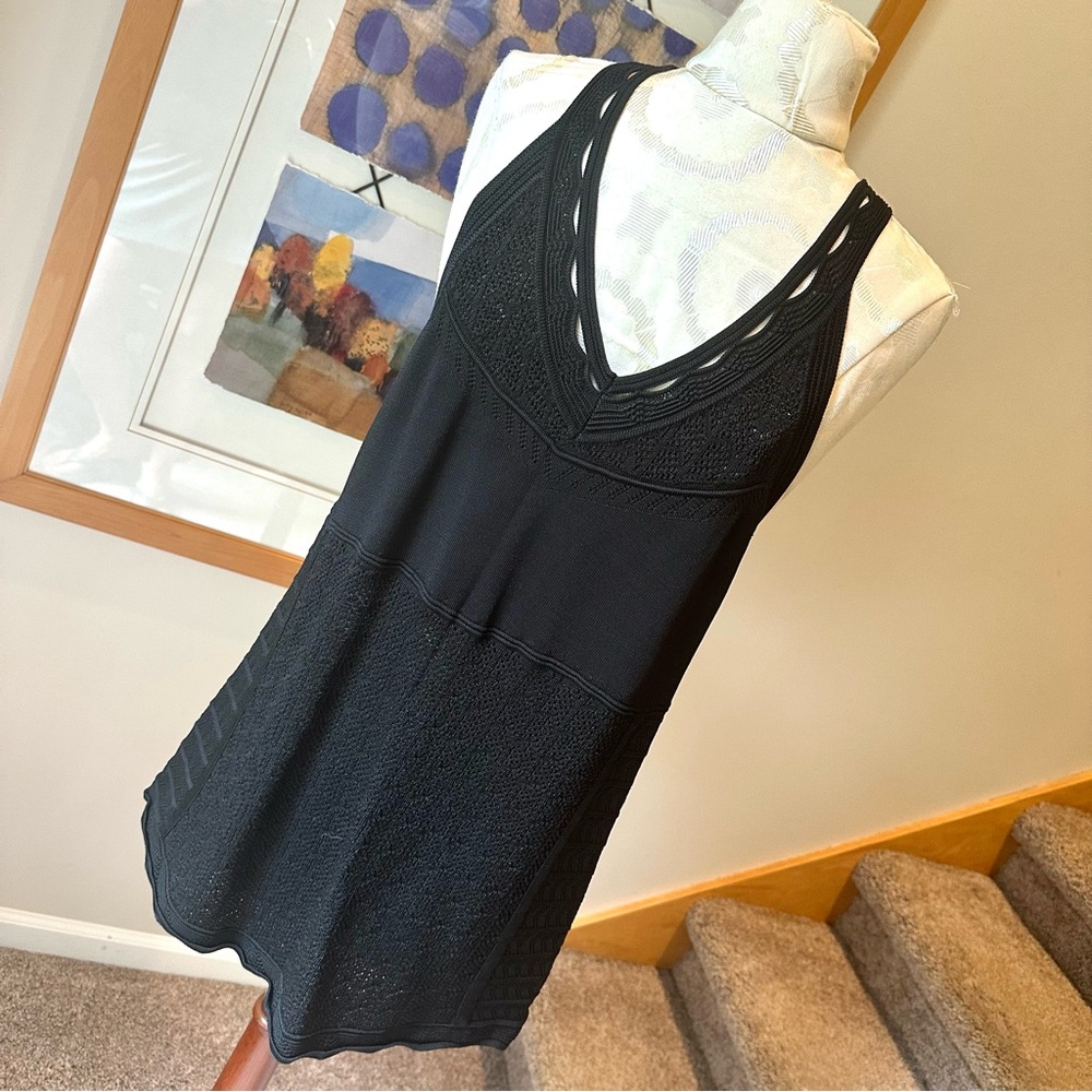 WHBM knit tank - White House Black Market - black